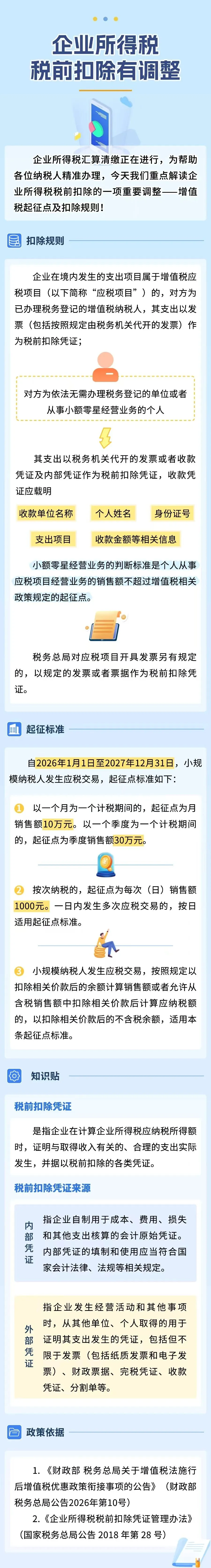 我叫企业所得税，我变了！税前扣除标准提高！2026 年起正式执行！